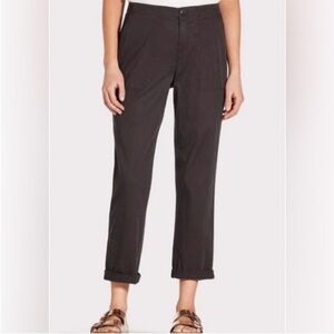 Evereve Willow & Clay Washed Black Outlander Crop Pants